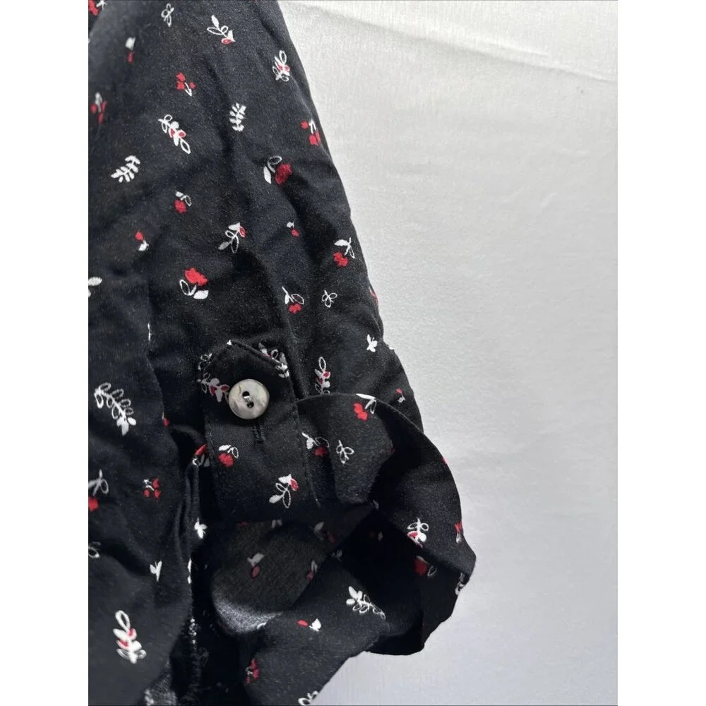 J. Jill Women Jumpsuit XL Petite Ditsy Bohemian Casual Floral Lagenlook Wide Leg